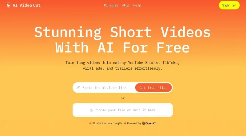 AI Video Cut: Перетворюйте довгі відео на захопливі кліпи