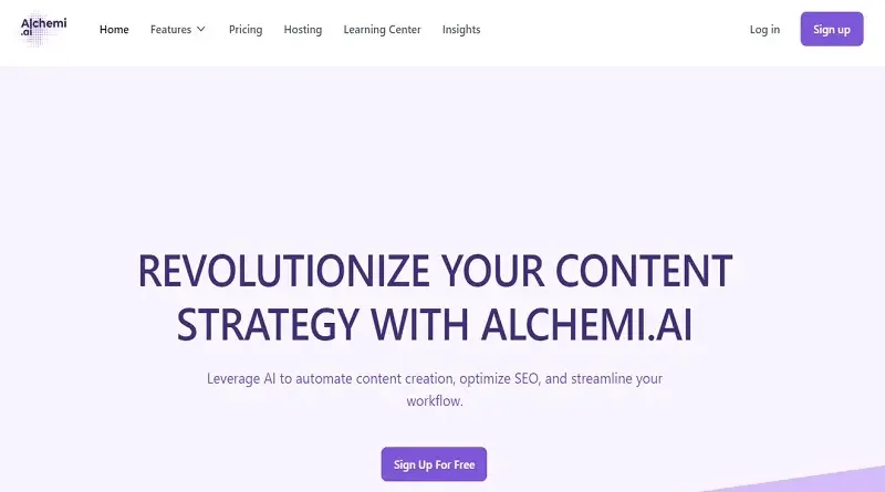 Alchemi.ai: Automatyzacja tworzenia treści i optymalizacja SEO