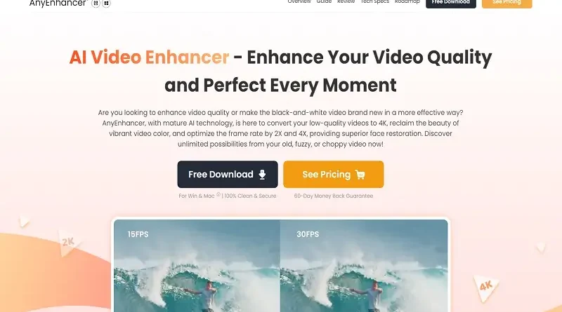 AnyEnhancer: Програмне забезпечення для перетворення відео в 4K