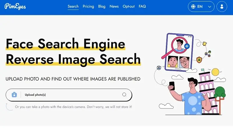 PimEyes : L'unique moteur de recherche de visages en ligne