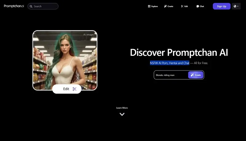 Promptchan AI: NSFW, tekoälypornoa, hentai ja chat - kaikki ilmaiseksi
