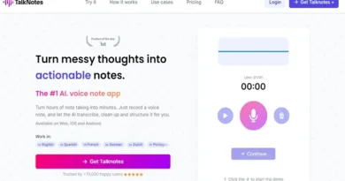 TalkNotes: O aplicație de notițe vocale cu inteligență artificială