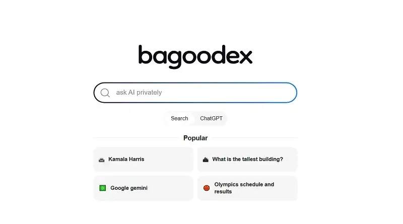 Bagoodex：高度な検索エンジンおよびチャットプラットフォーム