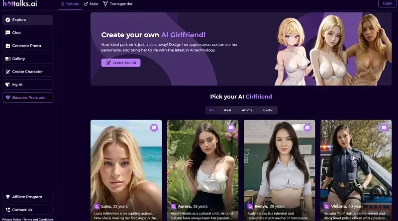 HotTalks.ai: Crea tu propia novia de inteligencia artificial