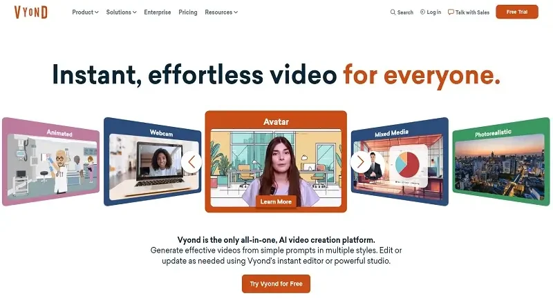 Vyond: Una plataforma para crear vídeo con ayuda de la inteligencia artificial